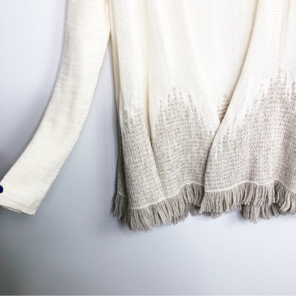 MOTH by Anthropologie Nevis Cream, open closure duster cardigan - Picture 8 of 16